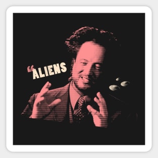 Aliens Guy Sticker